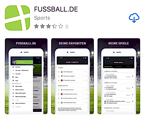 Fussball.de app